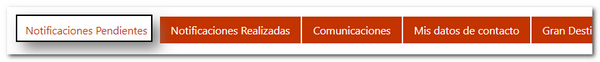 Muestra la pestaña de Notificaciones pendientes